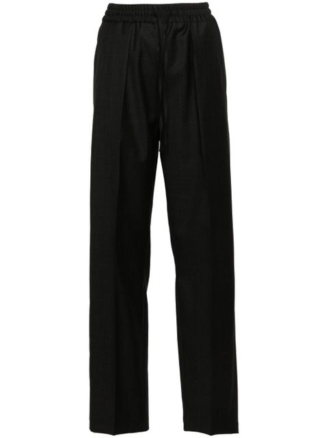 ISABEL MARANT Liska plaid wool trousers - Grey - zdjęcie produktu nr 1