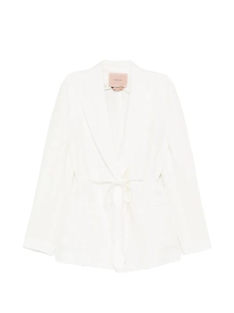 TWINSET tie-waist blazer - White - zdjęcie produktu nr 1