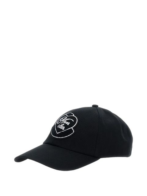 Moncler heart-patch baseball cap - Black
