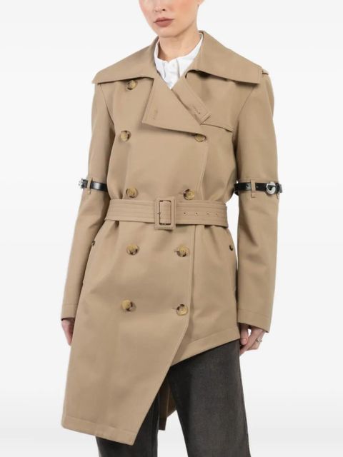Coperni asymmetric double-breasted trench coat - Neutrals
