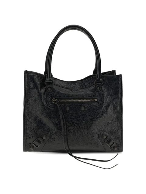 Balenciaga mini Le City lambskin tote bag - Black