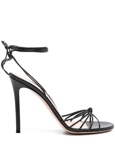 Gianvito Rossi 110mm leather sandals - Black - zdjęcie produktu nr 1