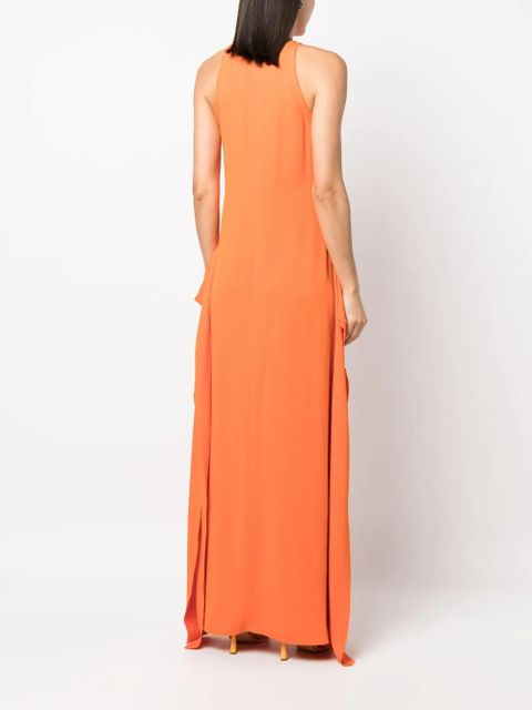 Lanvin ruffled maxi dress - Orange