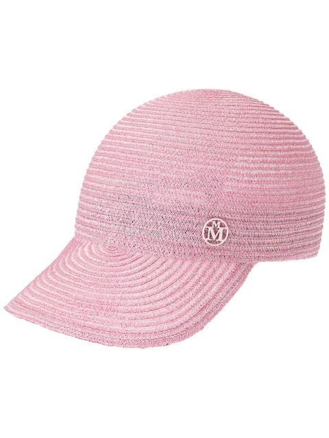 Maison Michel Tiger interwoven cap - Pink - zdjęcie produktu nr 1