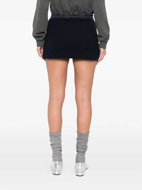 Miu Miu zip detail skirt - Blue