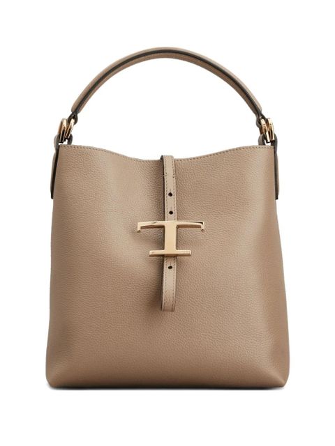 Tod's mini T Timeless bucket bag - Brown - zdjęcie produktu nr 1