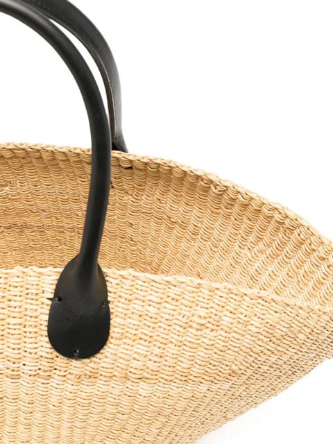 Muun Sophia woven tote bag - Neutrals