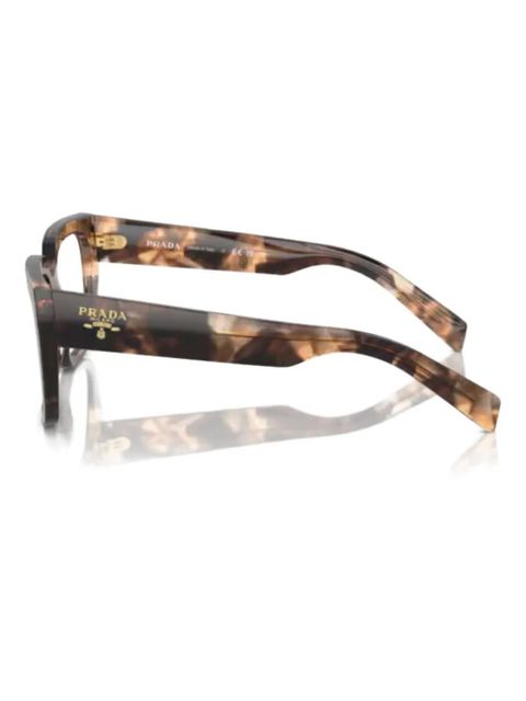 Prada Eyewear square-frame glasses - Brown - zdjęcie produktu nr 2