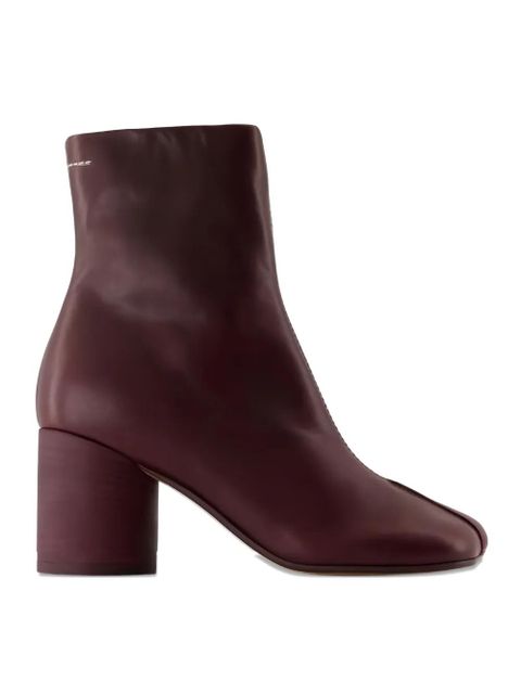 MM6 Maison Margiela block-heel ankle boots - Red - zdjęcie produktu nr 2