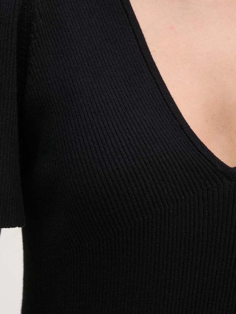 Dkny sukienka kolor czarny mini rozkloszowana DD4EN992