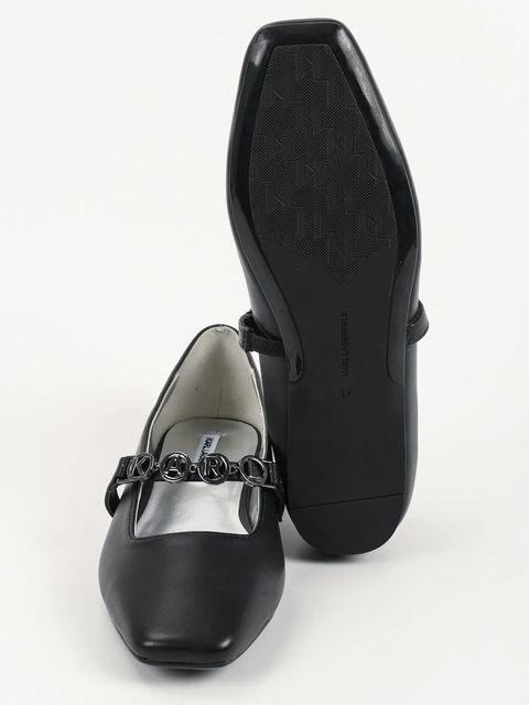 Karl Lagerfeld baleriny skórzane KONNIE