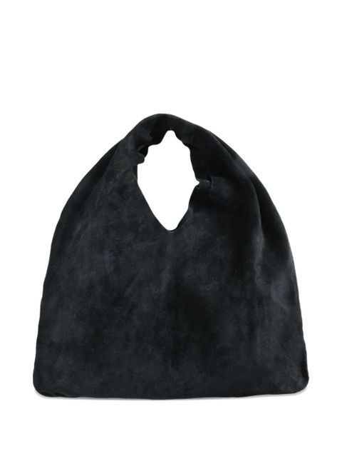 The Row small Bindle suede slouchy shoulder bag - Black - zdjęcie produktu nr 2