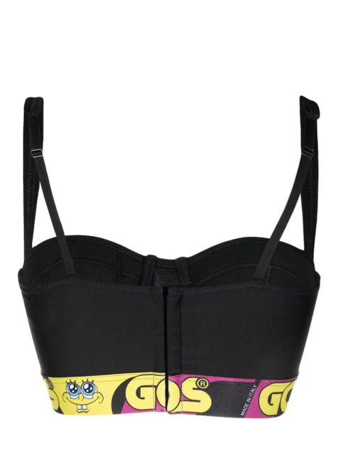 GCDS logo underband cropped top - Black - zdjęcie produktu nr 2