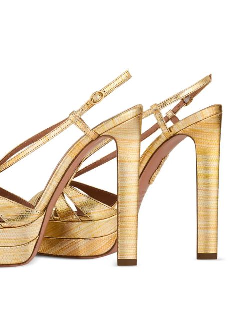 Aquazzura Aimée heeled sandals - Gold