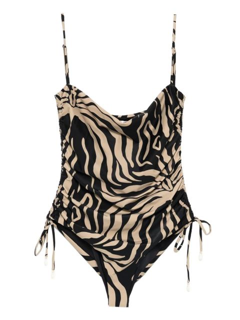 Johanna Ortiz zebra-print swimsuit - Black - zdjęcie produktu nr 1
