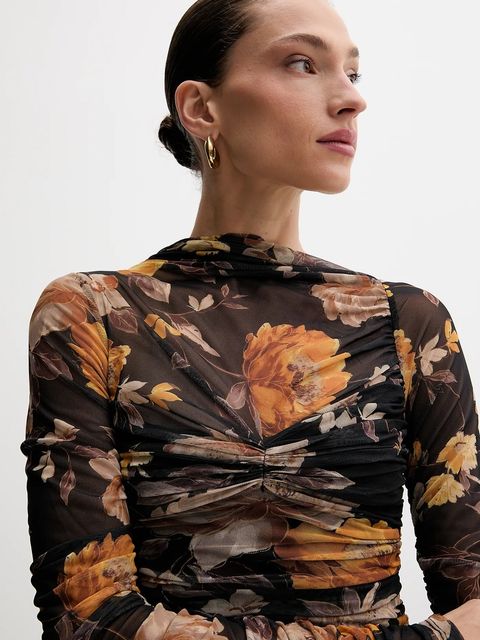 Bardot sukienka kolor czarny midi dopasowana 60096DB - zdjęcie produktu nr 2