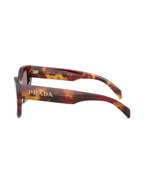 Prada Eyewear tortoiseshell-effect cat-eye sunglasses - Brown