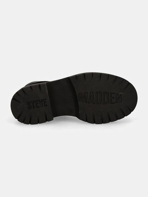 Steve Madden workery skórzane Gusto damskie kolor czarny na płaskim obcasie SM11003330