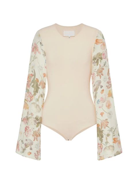 Maison Margiela floral sleeve body - Neutrals - zdjęcie produktu nr 1