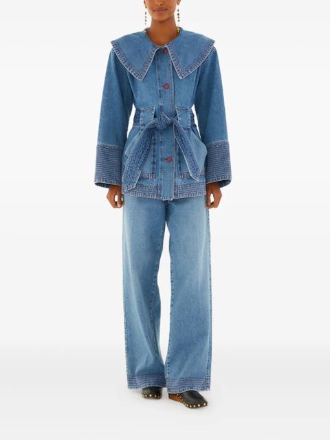 FARM Rio embroidered-pockets jeans - Blue - zdjęcie produktu nr 2