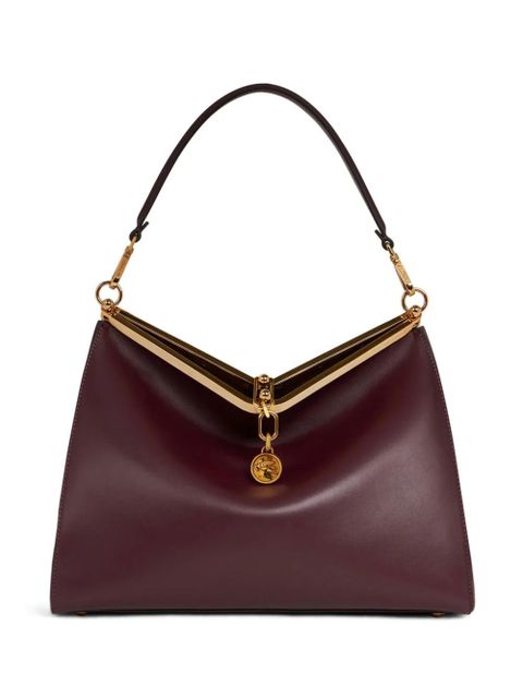 ETRO large Vela leather shoulder bag - Red - zdjęcie produktu nr 1