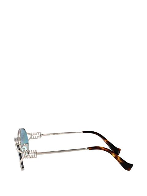 Miu Miu Eyewear oval-frame sunglasses - Silver