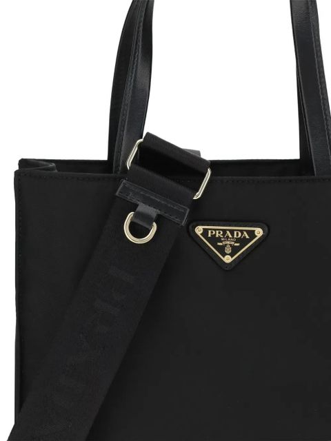 Prada logo-detail tote bag - Black