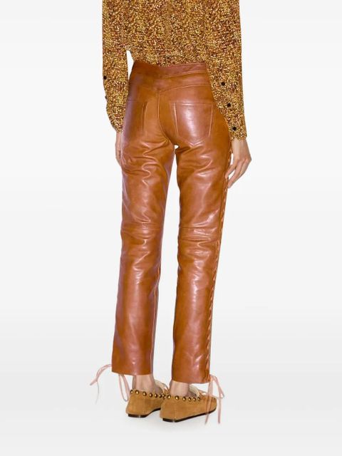 ISABEL MARANT Cyerra trousers - Brown - zdjęcie produktu nr 2