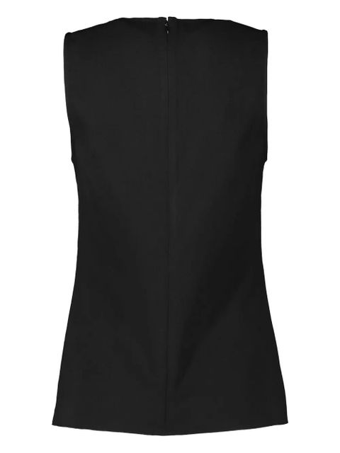 STAUD Bronte zip-up top - Black