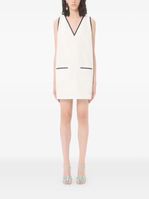 Valentino Garavani mini dress in Canestrello cotton tweed - Neutrals - zdjęcie produktu nr 2