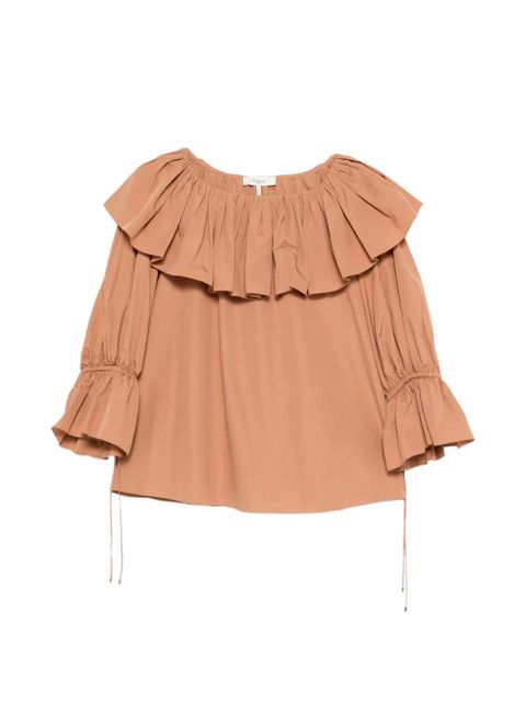 Chloé ruffled blouse - Neutrals - zdjęcie produktu nr 1
