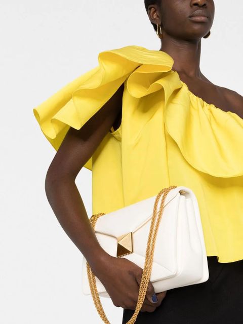 Valentino Garavani Rockstud-detail shoulder bag - Neutrals