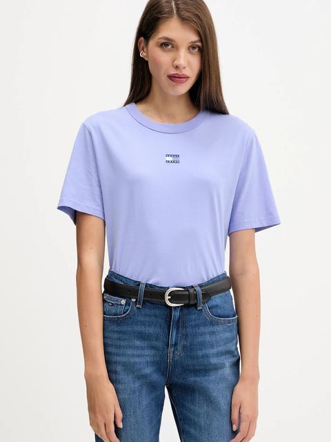 Tommy Jeans t-shirt bawełniany damski DW0DW22202 - zdjęcie produktu nr 1