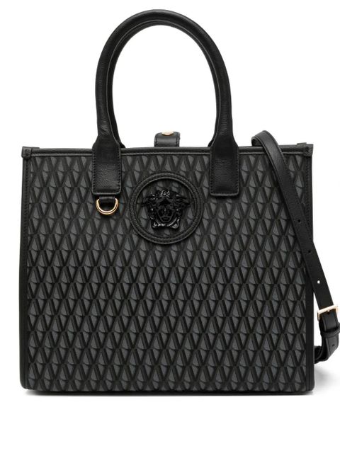Versace small V Allover La Medusa tote bag - Grey - zdjęcie produktu nr 1