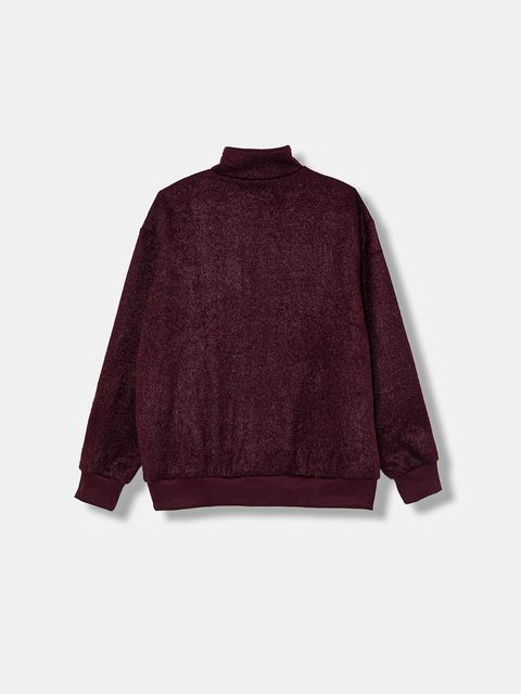 adidas Originals bluza Mohair damska kolor bordowy z aplikacją KS0428