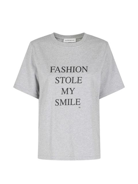 Victoria Beckham crew-neck T-shirt - Grey - zdjęcie produktu nr 1