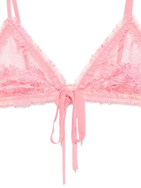 The Attico lace bra - Pink