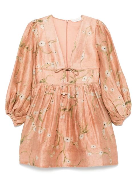 ZIMMERMANN Illuminate Drawn mini dress - Neutrals - zdjęcie produktu nr 1