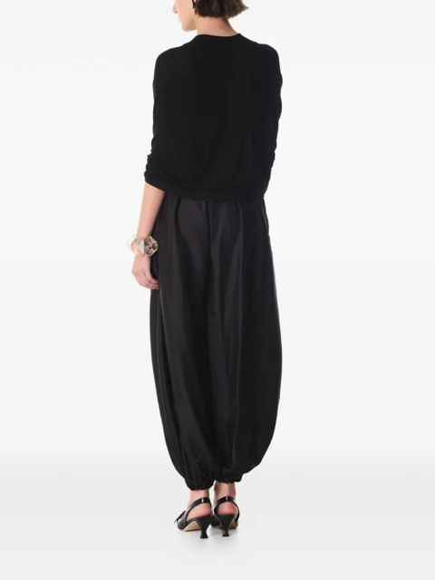 MANURÍ draped blouse - Black