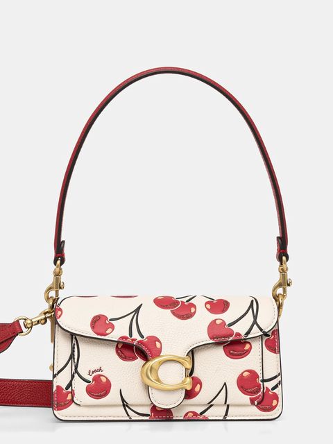 Coach torebka skórzana TABBY kolor beżowy CZ495