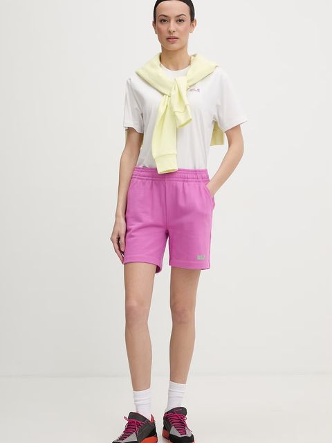 Jack Wolfskin szorty dresowe damskie bawełniane Celebrate The Paw - zdjęcie produktu nr 1