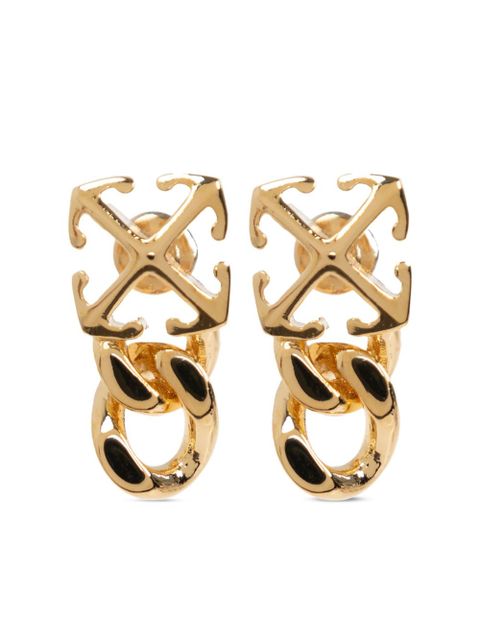 Off-White Arrow drop earrings - Gold - zdjęcie produktu nr 1
