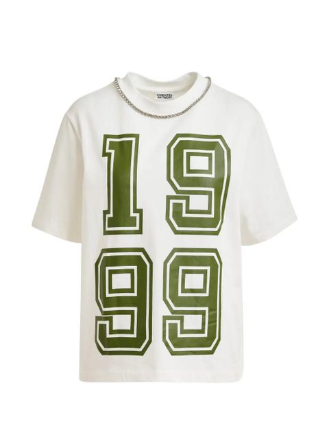 Essentiel Antwerp Jisos number-print T-shirt - White - zdjęcie produktu nr 1