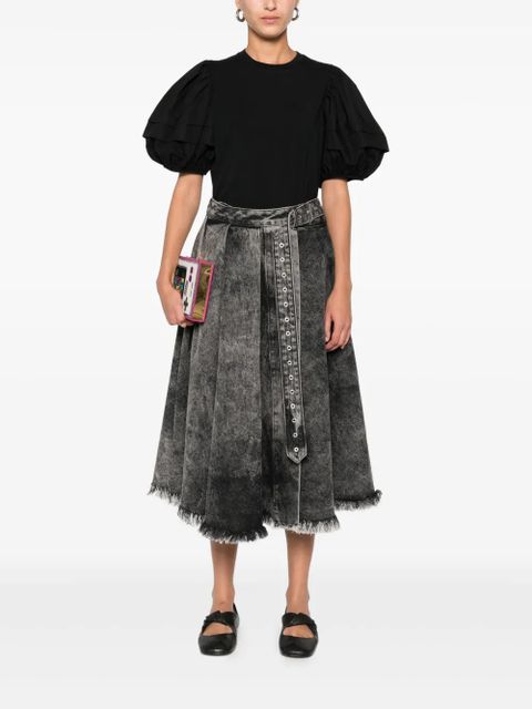 Cecilie Bahnsen short sleeve blouse - Black