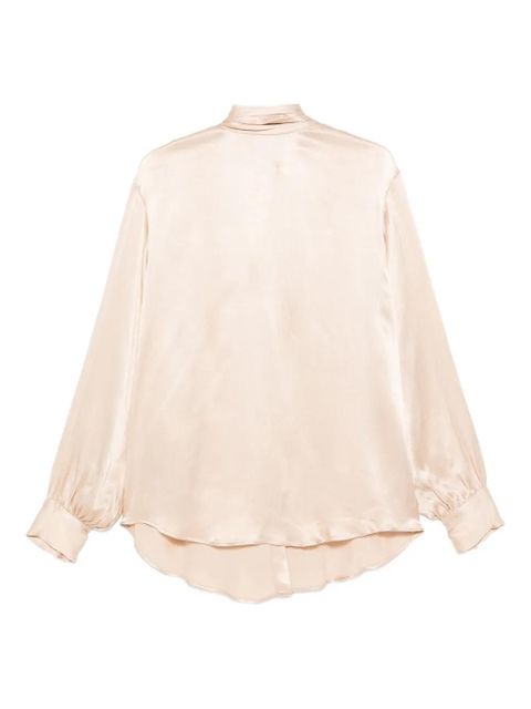 SOLOTRE satin-finish shirt - Neutrals - zdjęcie produktu nr 2