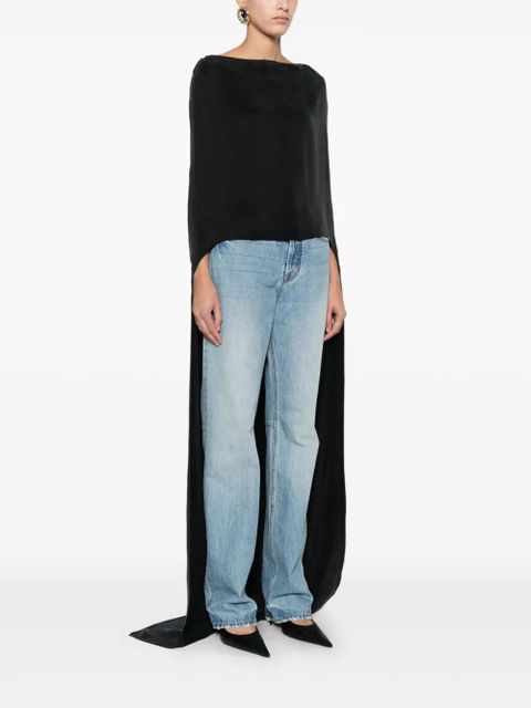 Magda Butrym boat-neck top - Black