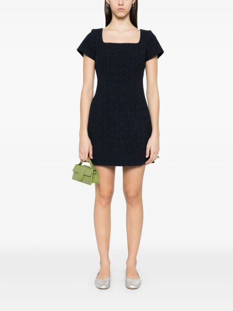 Maje lurex-detail mini dress - Blue