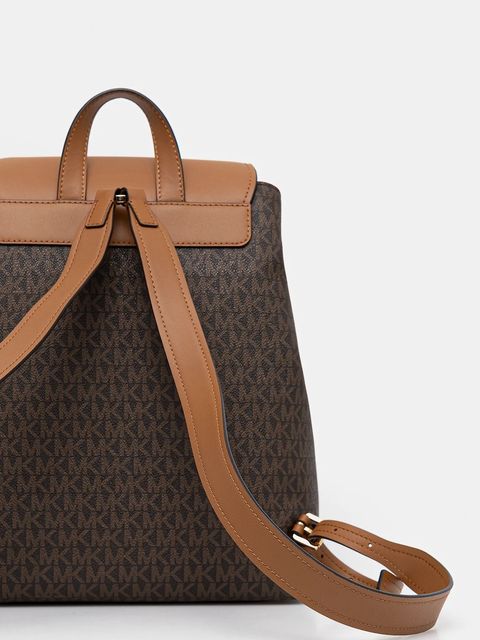 MICHAEL Michael Kors plecak QUINN damski kolor brązowy mały wzorzysty 30T5GQNB2B