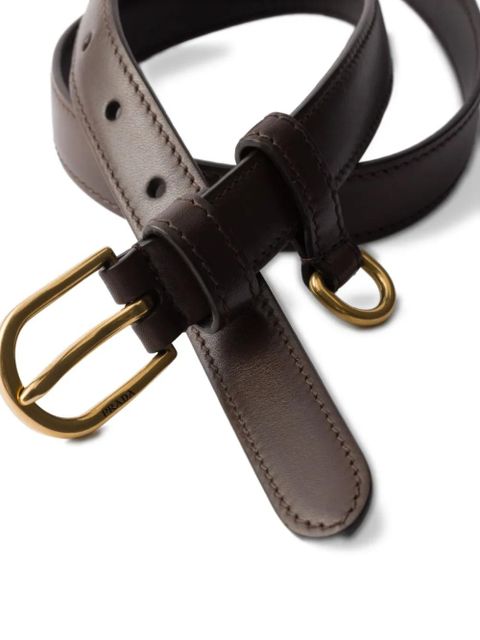 Prada buckle-detail leather belt - Brown - zdjęcie produktu nr 2