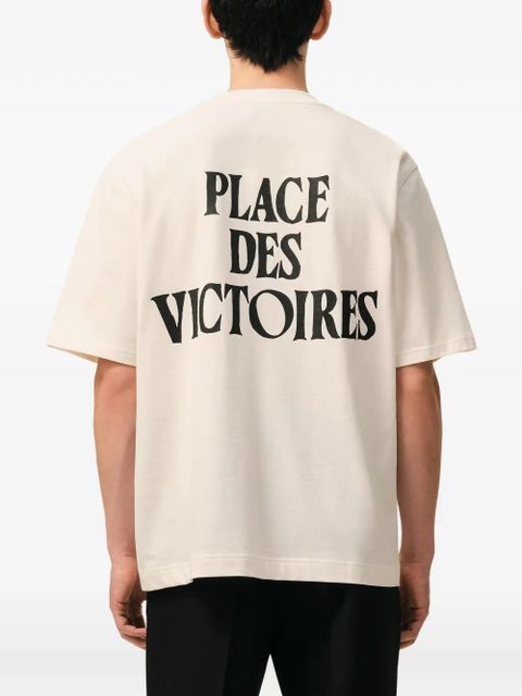 AMI Paris Place des Victoires printed T-shirt - Neutrals